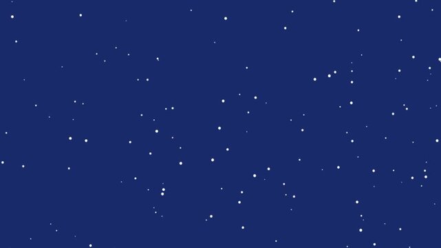 Scattered White Stars on Dark Blue Sky - Simple Celestial Pattern