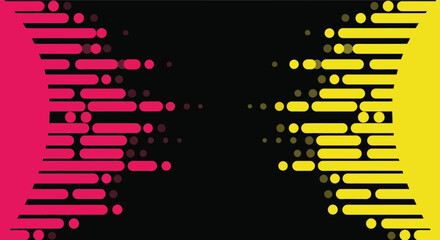 Modern Abstract Digital Background with Pink and Yellow Geometric Shapes