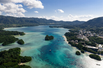 石垣島川平湾（ドローンによる空撮）