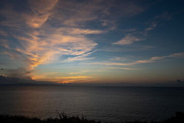 石垣御神崎から望む夕日