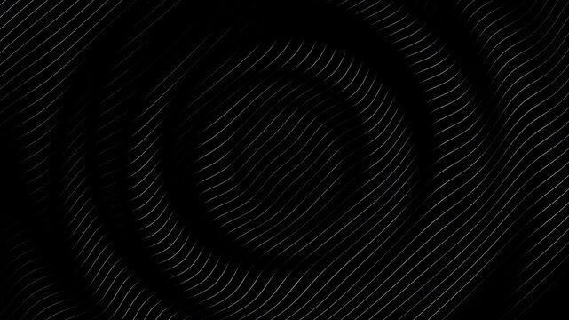 Ripple splash of water waves on the surface of a drop. Gravity Capillary Water Waves Motion seamless loop. Thin lines