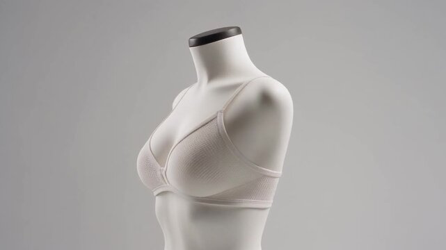 Women Cotton Underwear Product Showcase on White Background 4K
