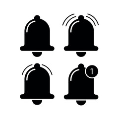 Notification bell set glyph style
