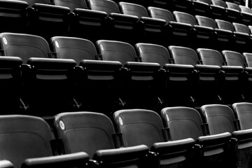 Naklejka premium Empty seats in an auditorium
