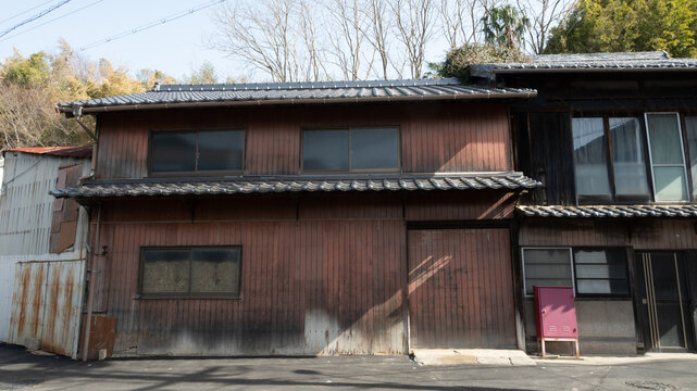 日本の岡山県牛窓の古くてとても美しい建物