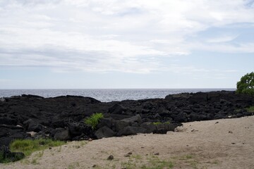 The Sea and Lava Shores of Hawaii Island