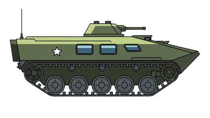 Military vehicle autocad blueprint design on a technical drawing sheet displaying armored tank tracks and turret details © Stock Image Paradise