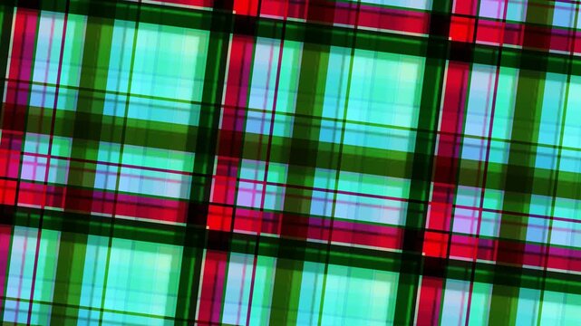 Vibrant plaid pattern with red, green, and blue hues creates a colorful abstract design ino 37