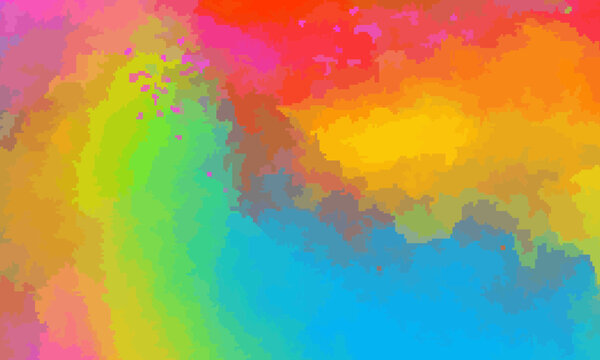 Vibrant abstract background with colorful watercolor paint strokes.