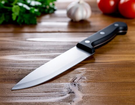 knife on cutting board