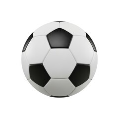 Naklejka premium A classic black and white soccer ball with pentagonal and hexagonal patches