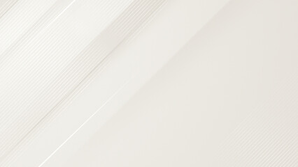 Fototapeta premium Minimal off white abstract background with soft diagonal lines and subtle texture. Clean elegant neutral design for presentations, branding, web banners and modern corporate visuals.