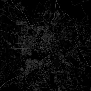 Marrakech City Map Timeless Cartographic Precision with Elegant Grayscale Street Patterns, Perfect for Scandinavian Interior and Contemporary Gallery Wall Display, emphasizing refined linework.