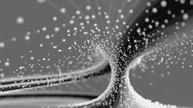 Abstract Spirals: An artistic display of swirling lines and dots creates a mesmerizing visual symphony, evoking a sense of movement and depth.