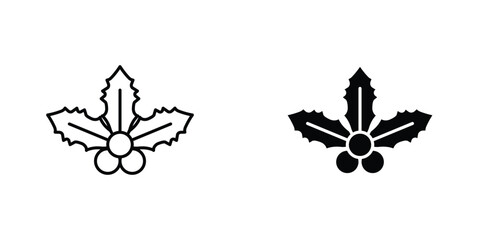 Christmas holly berry icon graphic design vector symbols. Best for Graphics © tuli