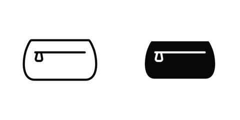 Cosmetic bag icon graphic design vector symbols. Best for Graphics