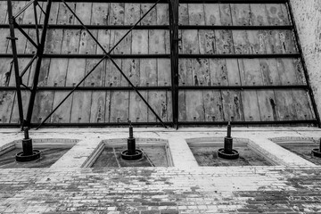 Window fixturess in turn of the century factory