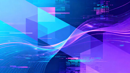 blue Abstract digital technology background. copy space