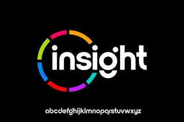 Insight logo with colorful segmented circle and modern typography.