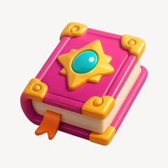 Colorful magical book illustration