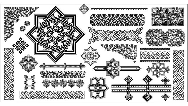 Ornament frame with vintage certificate design elements