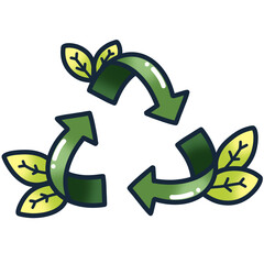 Obraz premium Recycling earth day