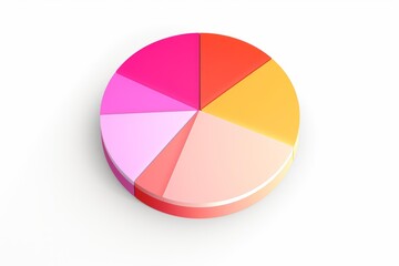 Obraz premium Colorful 3d pie chart representing data analysis and financial statistics