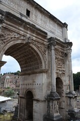 Obraz premium Rome, Italy 09.02.2019: Arch of Septimius Severus