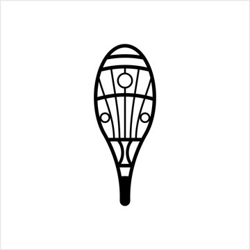 Traditional Snowshoes Icon, Winter Snow Equipment