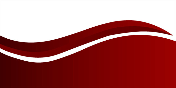 Curved golden yellow wave and a deeper red wavy border, footer vector illustration