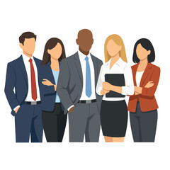 Fototapeta premium diverse office group, professional portrait, company staff