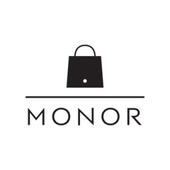 Fashion bag woman bag brand modern minimalist logo design vector