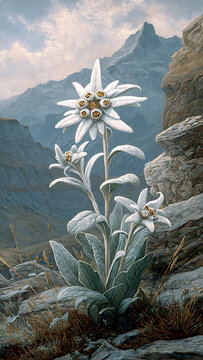 Edelweiss Flower Alpine Noble White Mountain Bloom