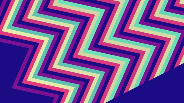 Multicolored Zigzag Pattern on Dark Background.