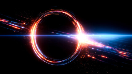 電流エネルギーリング・テクノロジー背景素材（IT・サイバー・エネルギー）	
