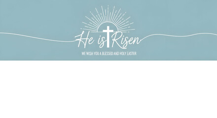 Serene Easter Greeting With Radiant