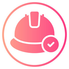 Fototapeta premium check gradient icon