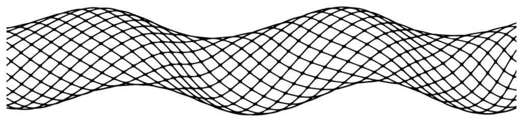 Horizontal wavy mesh pattern inspired by a soccer goal net design © Mago
