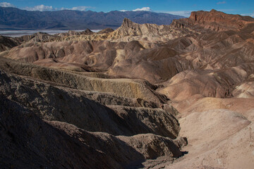 Zabriskie Point in the Badlands of Death Valley National Park