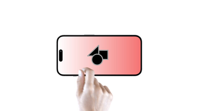 Mobile Horizontal Swipe Left Double &ndash; Smartphone Screen Presentation with Hand Gestures, Swipe Scroll Tap Click Animation, Vertical App UI UX Showcase, Social Media Story Template