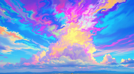 colorful clouds background