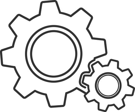 Interlocking gears icon