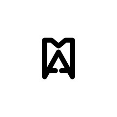 M and A home monogram logo design