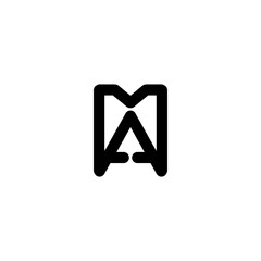 M and A home monogram logo design