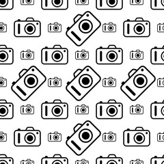 Camera Icon Design, Camera Seamless Pattern