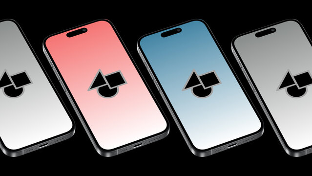 Mobile Perspective Multiple 4 &ndash; Smartphone Screen Presentation with Hand Gestures, Swipe Scroll Tap Click Animation, Vertical App UI UX Showcase, Social Media Story Template