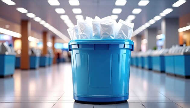 FlyPro Firefly Disinfectant Wipes in a prominent large blue dispenser tub, readily available for essential surface cleaning, captured in a soft, realistic photography style.