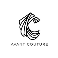 Obraz premium Avant Couture Fashion Logo Design Concept.