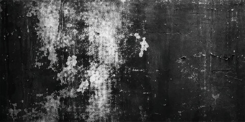 Fototapeta premium Dark black grunge texture background with distressed scratched vintage surface