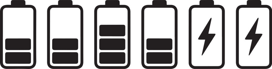 battery icon set